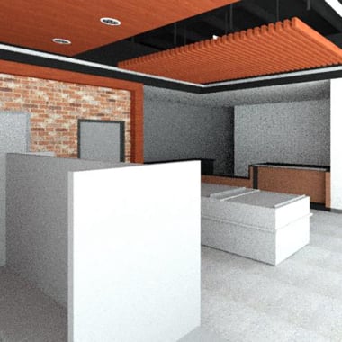 3d rendering of fitout