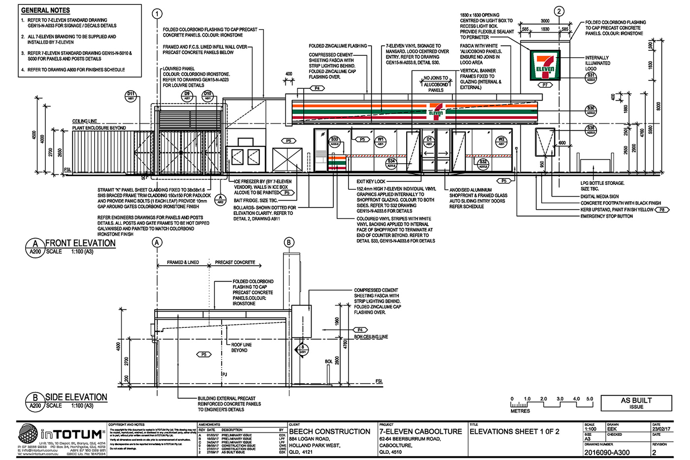 7-Eleven Caboolture Building Elevations