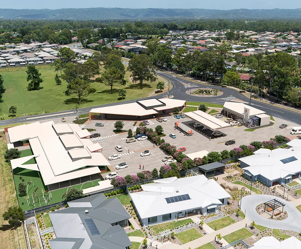 Bellmere Road Aerial Render