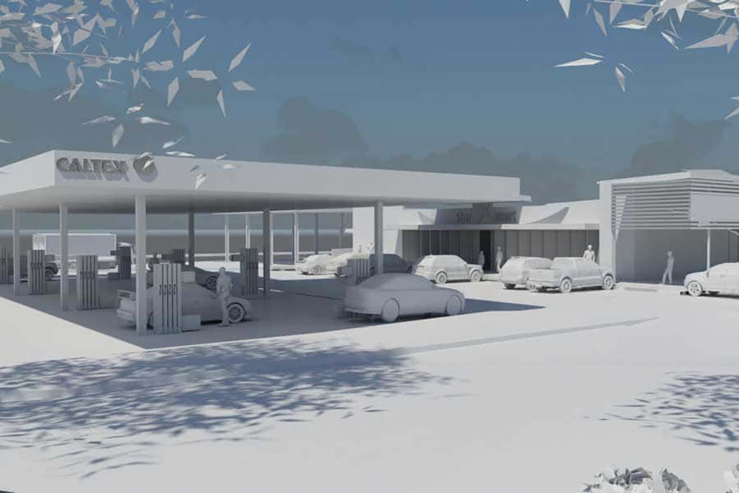Caltex Caboolture Entry Revit Model 3DS Max Model