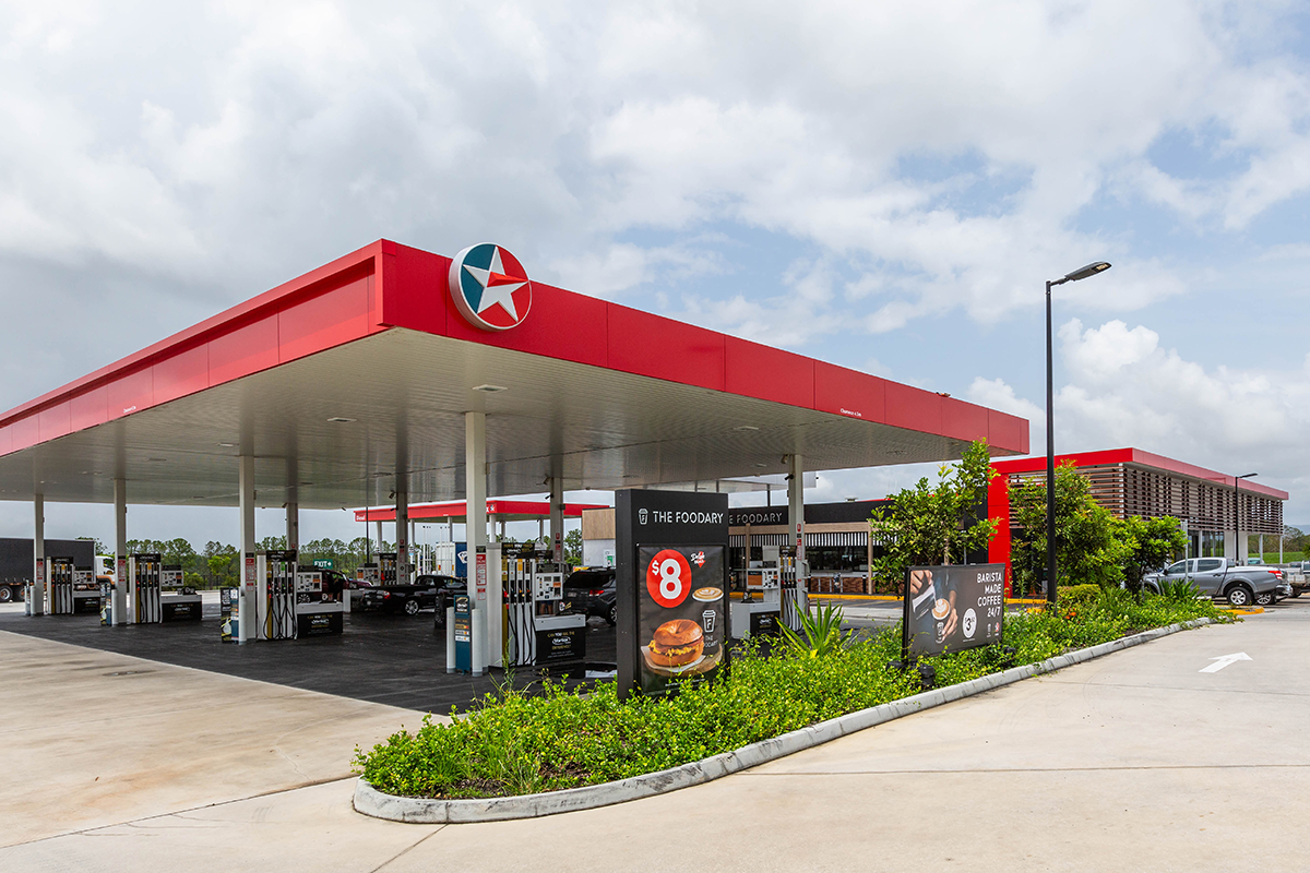 service station wit food court and standalone quick service restaurant