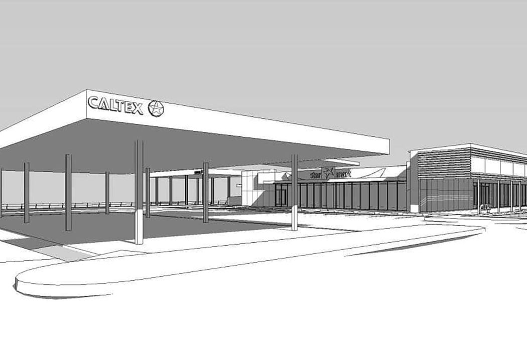 Caltex Caboolture Entry Revit Model