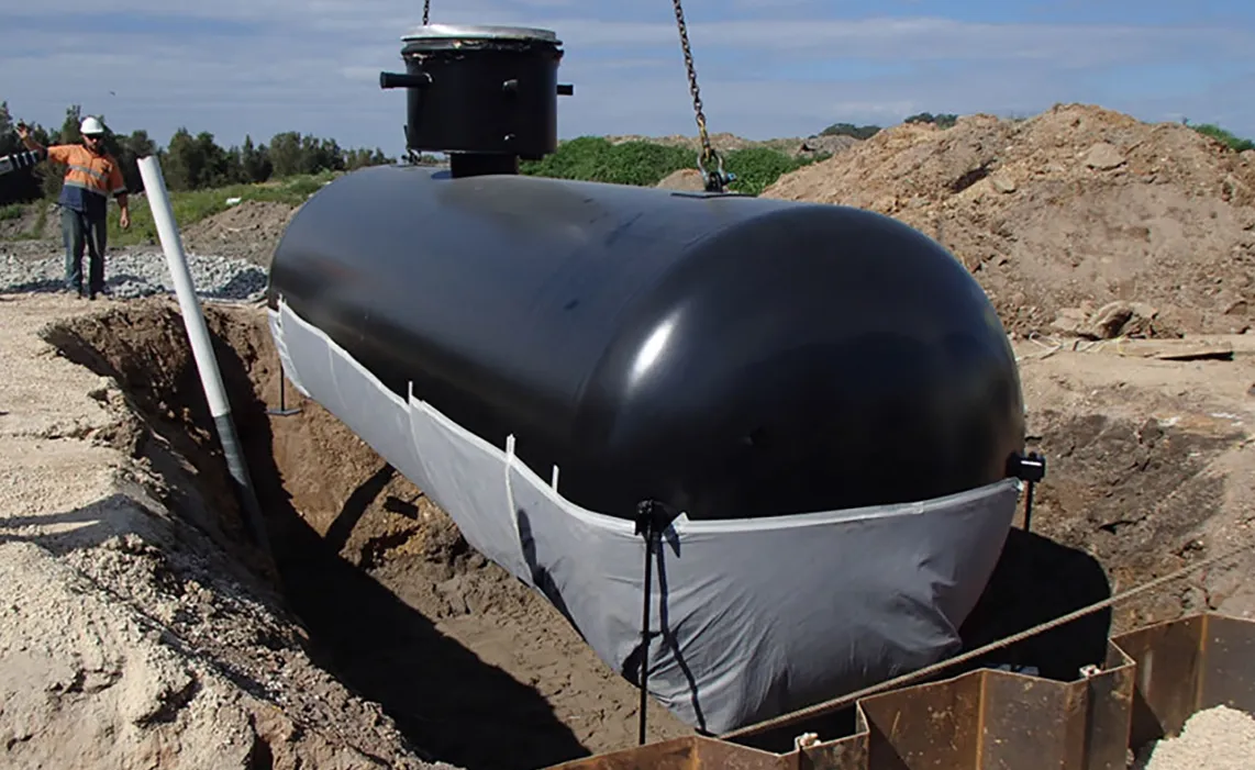 LPG tank installation