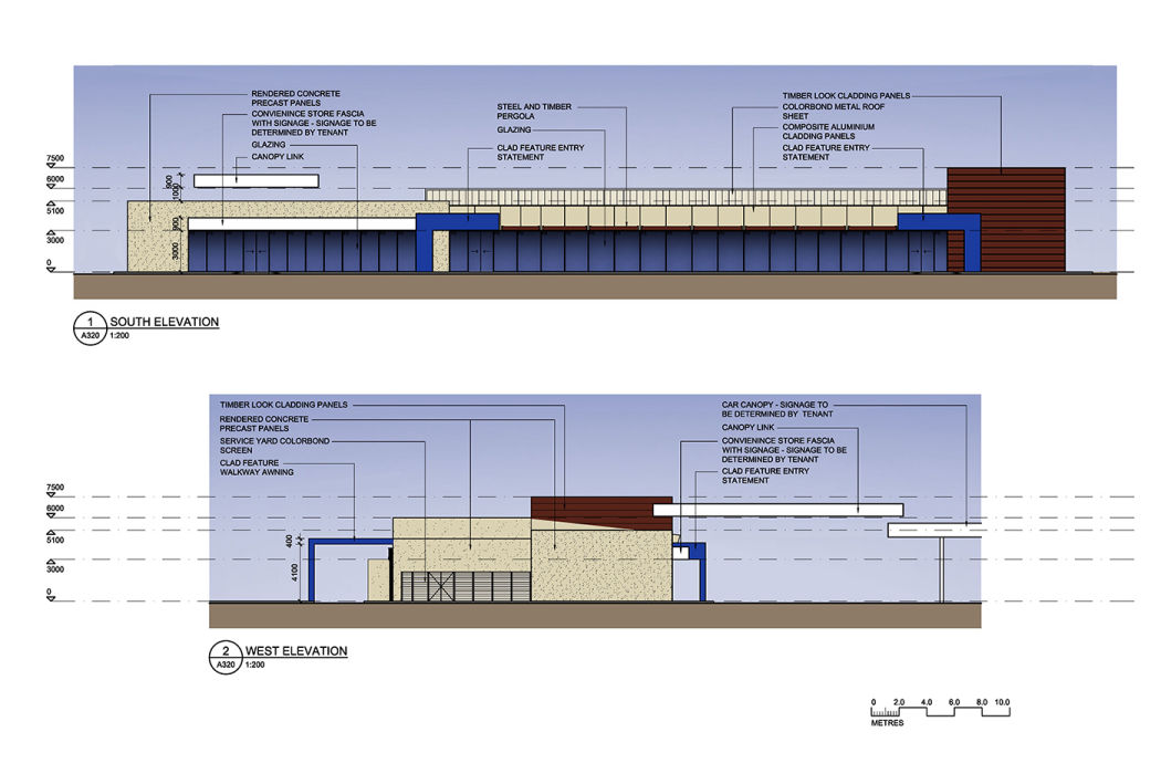 Elimbah Service Centre Building Elevations