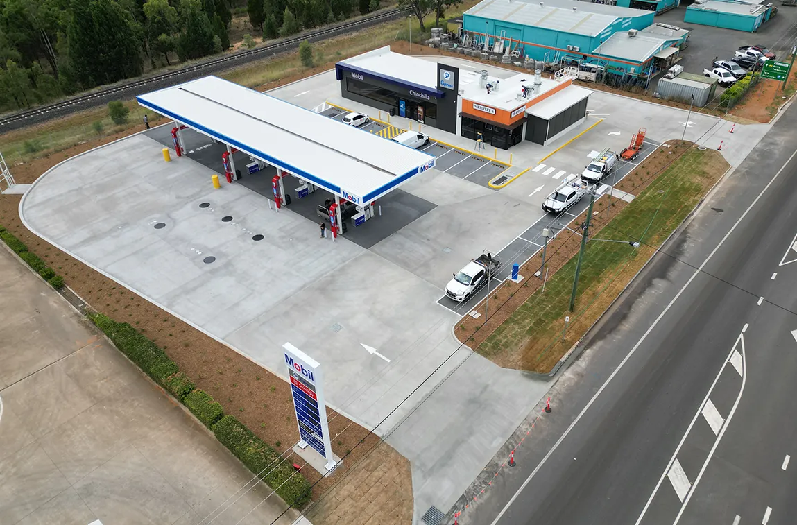 Mobil Chinchilla Aerial view