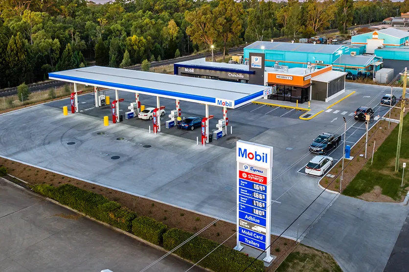 Mobil Chinchilla and Merritt's Bakery