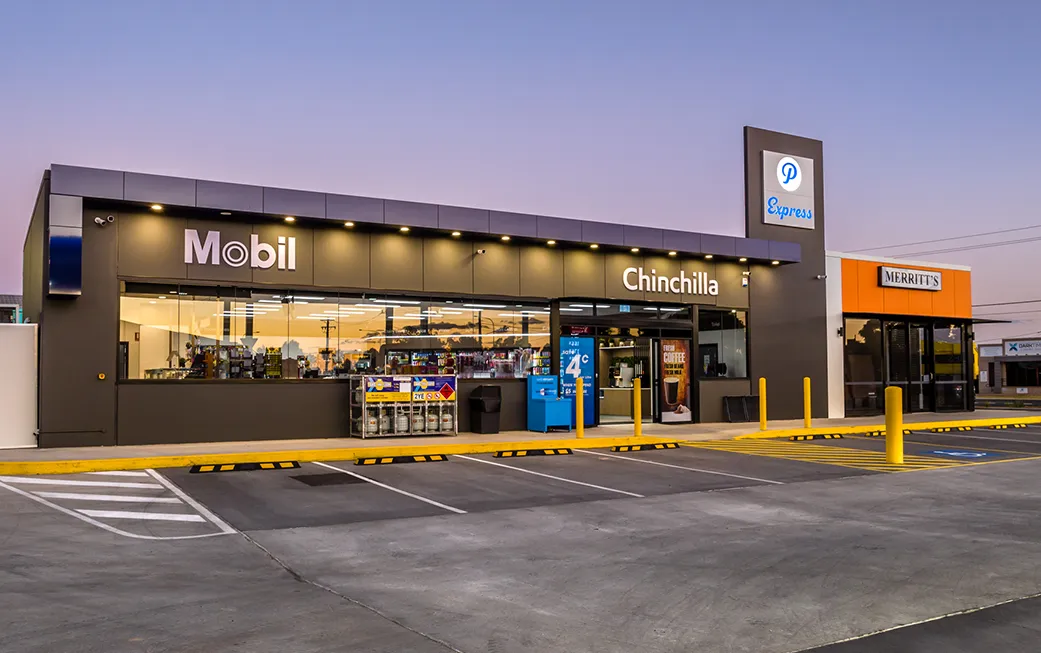 Mobil Chinchilla and Merritt's Bakery